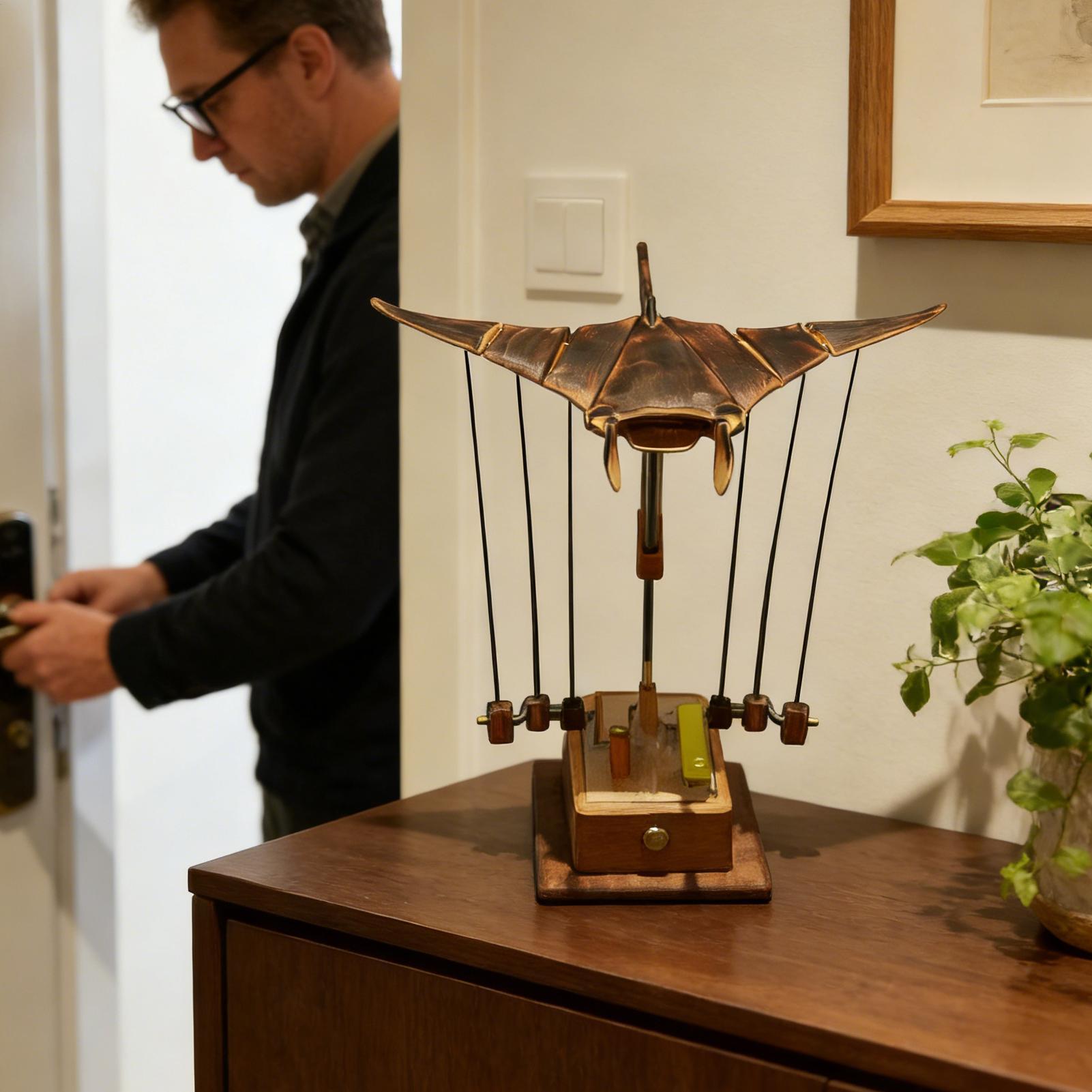 Solar System Orrery - Handmade Electric Manta Ray Automaton Mechanical