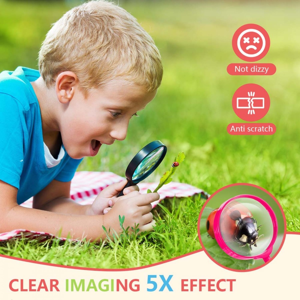 10 PCS Mini Magnifying Glass f - Hobby Is Science ulasan dan harga
