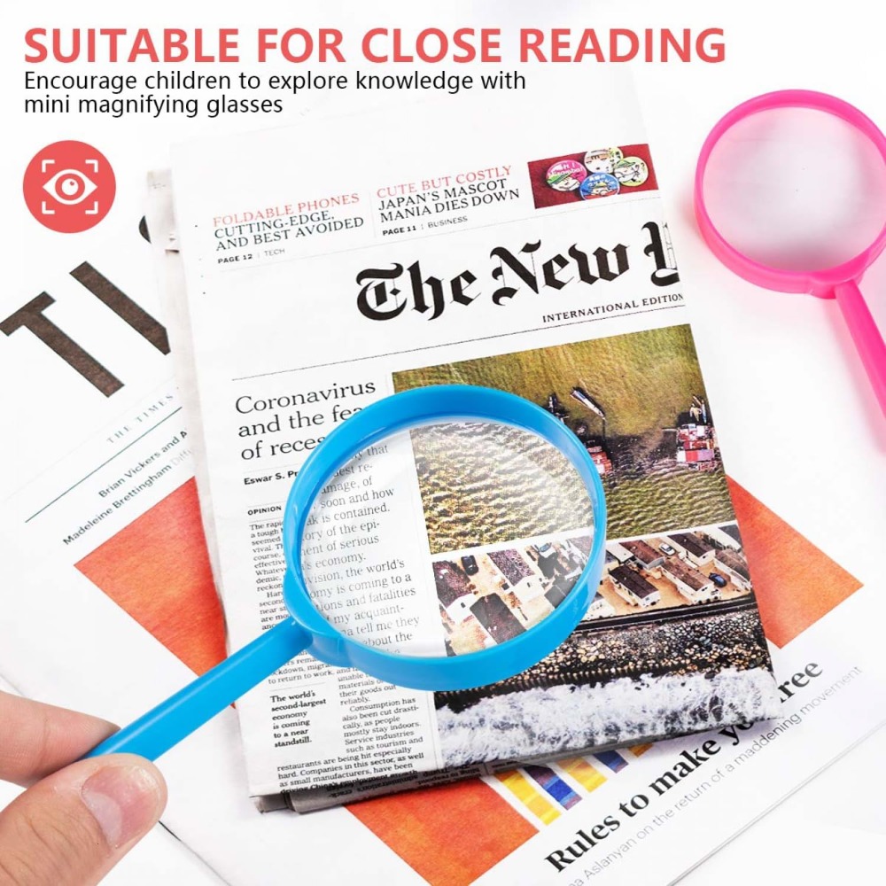 10 PCS Mini Magnifying Glass f - Hobby Is Science ulasan dan harga