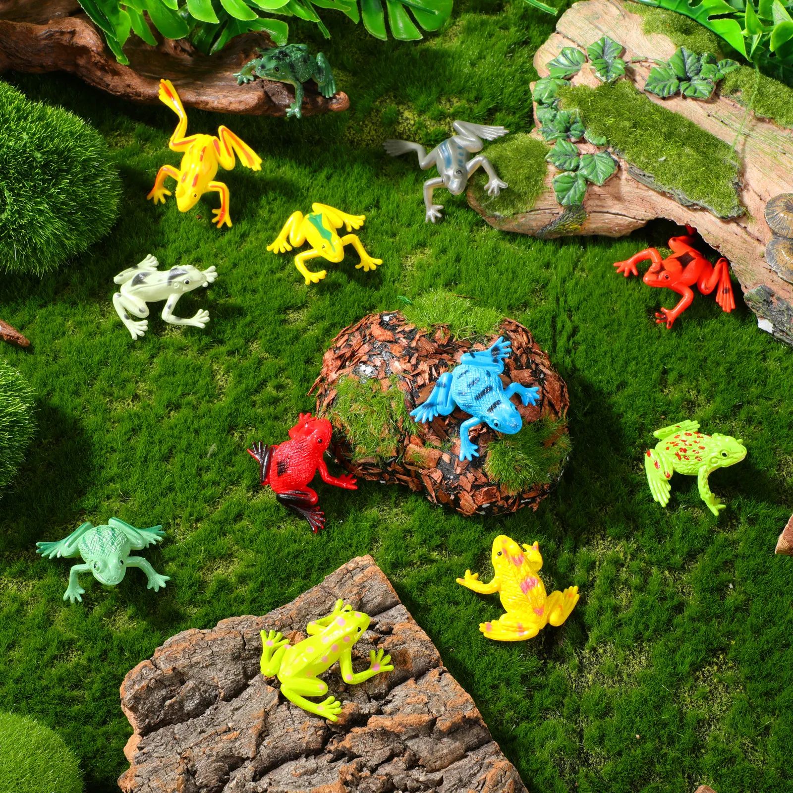 12Pcs Realistic Frogs Statue K - Hobby Is Science ulasan dan harga