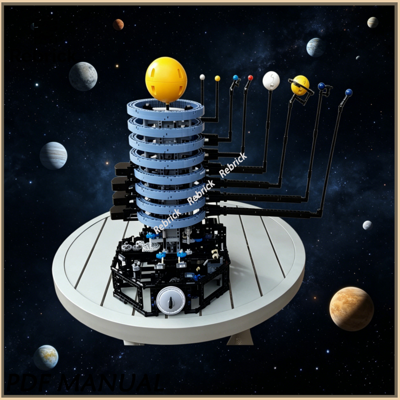 Exquisite MOC Construction Bri - Solar System Orrery ulasan dan harga