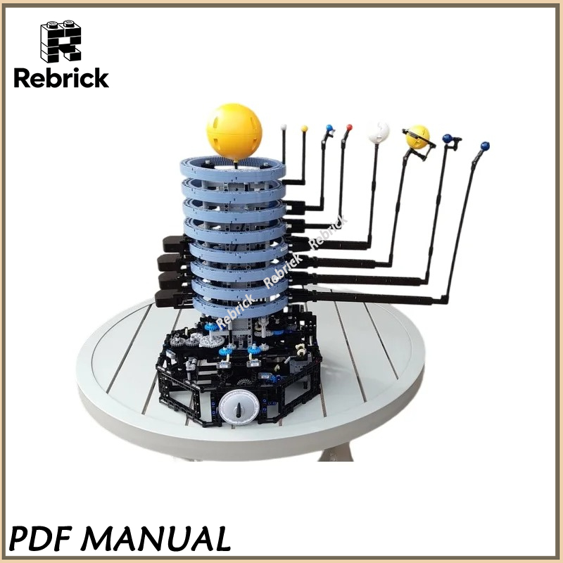 Exquisite MOC Construction Bri - Solar System Orrery ulasan dan harga