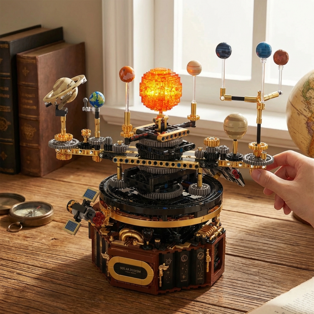 1098pcs Technical Solar System - Solar System Orrery ulasan dan harga