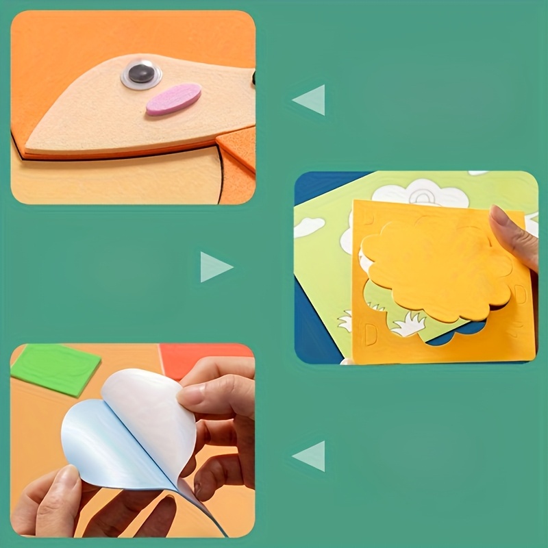 3D Stickers for Kids, Disposab - Science Project Diy ulasan dan harga