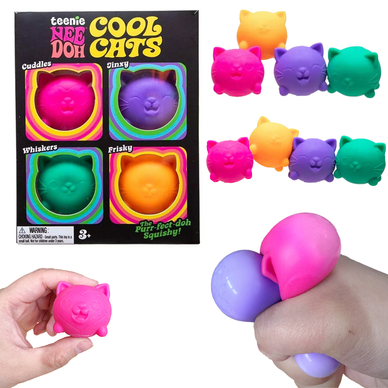 Needoh 4 Pack Teenie Cool Cats - Crystal Growing Kit ulasan dan harga
